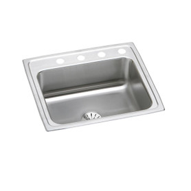Lustertone Classic, Perfect Drain Lustertone Classic Stainless Steel 25" X 21-1/4" X 7-7/8", 0-Hole Single Bowl Drop-In Sink With Perfect Drain(R) in Lustrous Satin