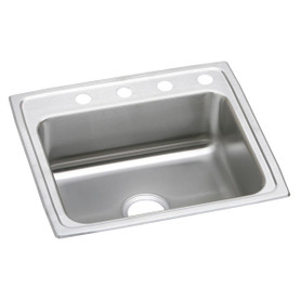 Celebrity Stainless Steel 25" X 21-1/4" X 7-1/2", 0-Hole Single Bowl Drop-In Sink in Brushed Satin
