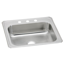 Celebrity Stainless Steel 31" X 22" X 6-7/8", 0-Hole Single Bowl Drop-In Sink in Brushed Satin