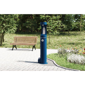 Outdoor Bottle Filler Foot Pedal Accessory Blue in Blue