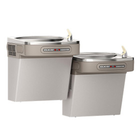 Dual Hands-Free Activation Bi-Level Ada Cooler Non-Filtered Refrigerated Light Gray