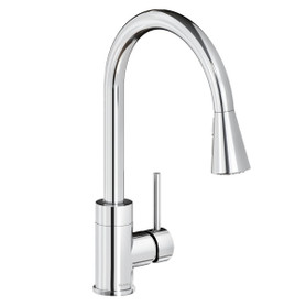Avado Single Hole Kitchen Faucet With Pull-Down Spray And Forward Only Lever Handle Chrome in Chrome