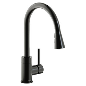 Avado Single Hole Kitchen Faucet With Pull-Down Spray And Forward Only Lever Handle Black Stainless