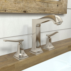 Metropol Classic Widespread Faucet 160 With Lever Handles And Pop-Up Drain, 1.2 Gpm in Polished Nickel