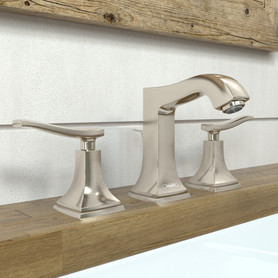 Metropol Classic Widespread Faucet 110 With Lever Handles And Pop-Up Drain, 1.2 Gpm in Polished Nickel