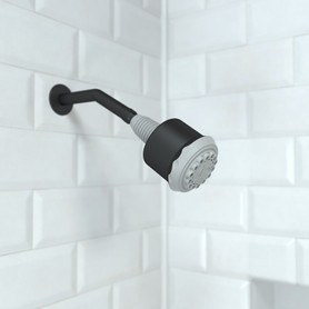 Clubmaster Showerhead 3-Jet, 2.5 Gpm in Matte Black