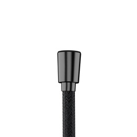Designflex Textile Handshower Hose, 80" in Brushed Black Chrome