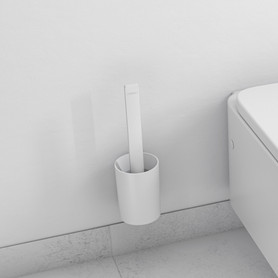 Wallstoris Toilet Brush Holder in Matte White