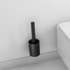 Wallstoris Toilet Brush Holder in Matte Black