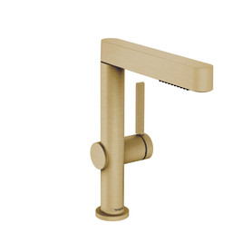 Finoris Single-Hole Faucet 230 With 2-Spray Pull-Out, 1.2 Gpm in Brushed Gold Optic