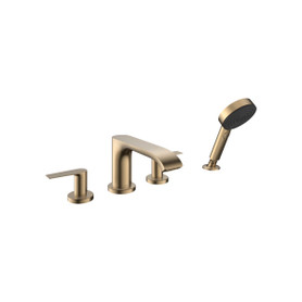 Vivenis 4-Hole Roman Tub Set Trim With 1.75 Gpm Handshower in Brushed Bronze