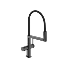 Talis N Semi-Pro Powderspray Kitchen Faucet 1.75 Gpm in Brushed Black Chrome