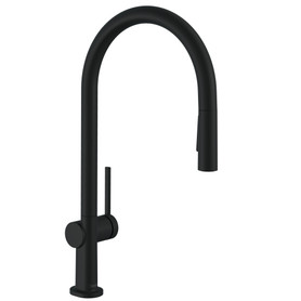 Talis N Higharc Kitchen Faucet, O-Style 2-Spray Pull-Down, 1.5 Gpm in Matte Black