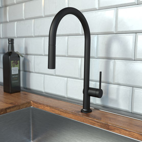 Talis N Higharc Kitchen Faucet, O-Style 2-Spray Pull-Down, 1.5 Gpm in Matte Black