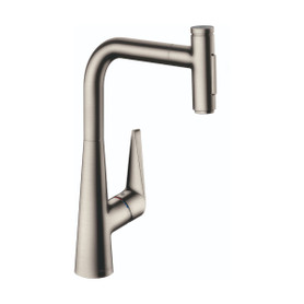 Talis Select S Higharc Kitchen Faucet, 2-Spray Pull-Out, 1.75 Gpm in Stainless Steel Optic