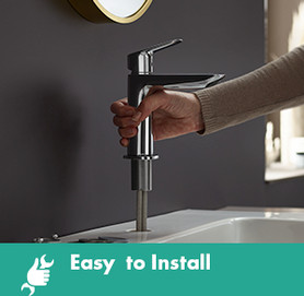 Logis Fine Single-Hole Faucet 240, 1.2 Gpm in Brushed Nickel