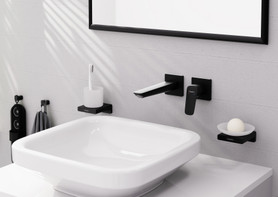 Logis Fine Wall-Mounted Single-Handle Faucet Trim, 1.2 Gpm in Matte Black