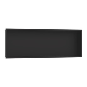 Xtrastoris Original Wall Niche With Integrated Frame 12"X 36"X 4" in Matte Black