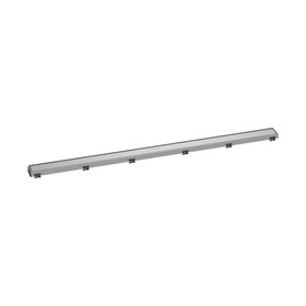 Raindrain Match Trim Zero/ Tile 47 1/4" With Height Adjustable Frame in Brushed Stainless Steel