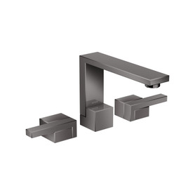 Edge Widespread Faucet 130, 1.2 Gpm in Polished Black Chrome