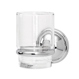 Traditional Tumbler Holder in Polished Chrome