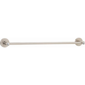 Contemporary I Crystal C8320-24-SN Modern Towel Bar in Satin Nickel