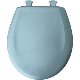 Plastic Round Slow-Close Toilet Seat in Twilight Blue