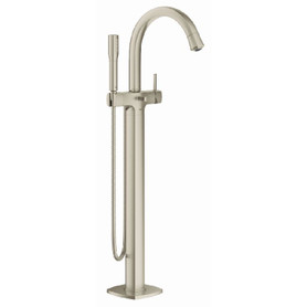 Freestanding Single Lever Bath Mixer in Brushed Nickel