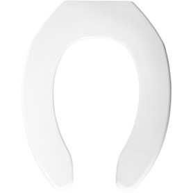 Bemis Commercial 1055 000 Plastic Elongated Toilet Seat in White