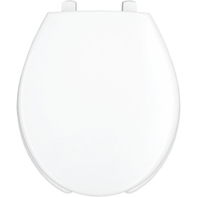 Hospitality 7750TDG 000 Plastic Round Toilet Seat in White