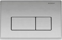 Dual-Flush Actuator Plate from the Kappa 50 Series in Matte Chrome