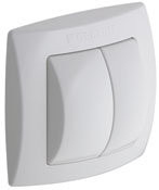 PE Straight Connector with Seal and Cover Caps in Matte Chrome