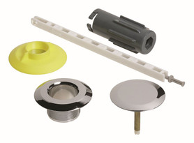 Plastic PushControl Trim Service Kit in Polished Chrome