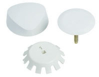 Trim Kit with Traditional Plastic Handle in White