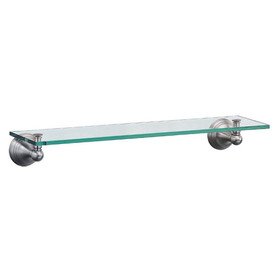 Glass Shelf in Satin Nickel