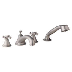 4-Hole Bath Combination in Satin Nickel