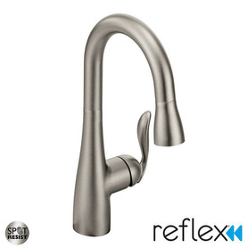 5995SRS Single Handle Pulldown Bar Faucet in Spot Resist Stainless