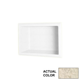 4.125-in D x 7.5-in W x 10.75-in H Solid Surface Soap Dish in Mountain Haze
