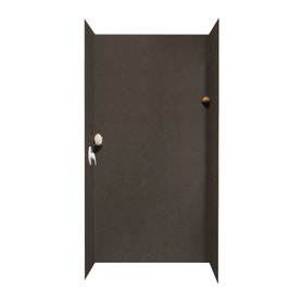 36-in D x 48-in W x 96-in H Solid Surface Shower Wall Surround in Canyon