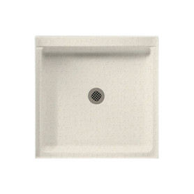 32.375-in D x 32.375-in W x 5.5-in H Solid Surface Shower Base in Tahiti Matrix