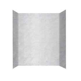 Swan SS-60-3-130 30-in D x 60-in W x 60-in H Solid Surface Bathtub Wall Kit in Ice
