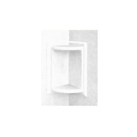5.75-in D x 5.75-in W x 11-in H Solid Surface Soap Dish in White