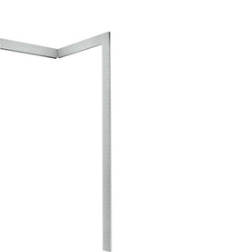 3.875-in W x 105-in H Solid Surface Trim Kit in Tahiti Gray
