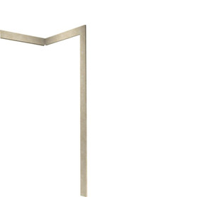 3.875-in W x 74-in H Solid Surface Trim Kit in Cloud Bone