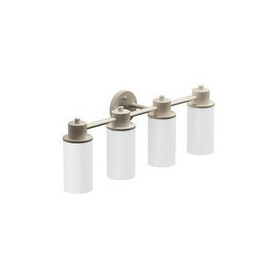 29.02in Wide 4 Light Vanity Light in Brushed Nickel