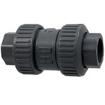 U45BC-E 3/4 TU BALL CK EPDM PVC, Ball Check Valve - Universal Ends, True Union, PVC Schedule 80, EPDM, U45BC-E  - Box of 20