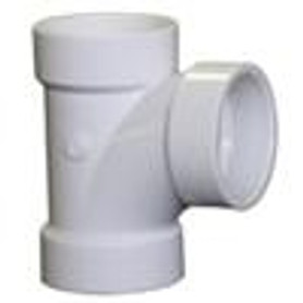 Tee 3X1-1/2" PVC DWV Sanitary HXHXH"  - Box of 20