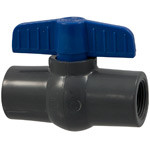 T45CE-E 1/2 THD PVC BALL VALVE, Ball Valve - Threaded, Compact Economy, PVC Schedule 80, EPDM, T45CE-E  - Box of 100