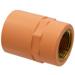 5003-S-BI F 1X1/2 SH AD SXFNPT FP-CPVC, Sprinkler Head Adapter - BlazeMaster CPVC, Female, Threaded Insert S x FNPT, 5003-S-BI  - Box of 50