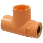 5014R-S-BI 1X1/2X1 SH TEE SXFXS FP-CPVC, Tee - BlazeMaster CPVC, Sprinkler Head, Metal Thread, 5014R-S-BI  - Box of 50